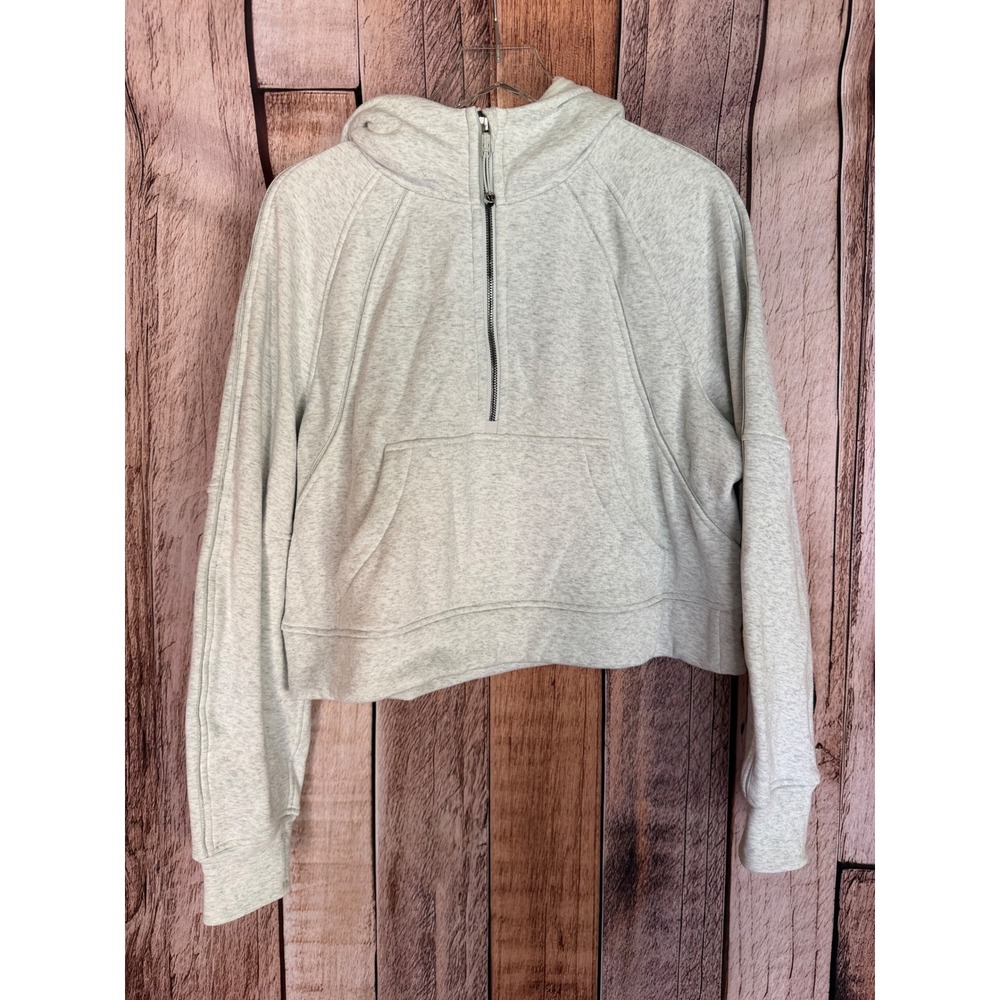Lululemon Scuba Oversized Half Zip Hoodie Sweatshirt Athleisure Casual Gray M/L